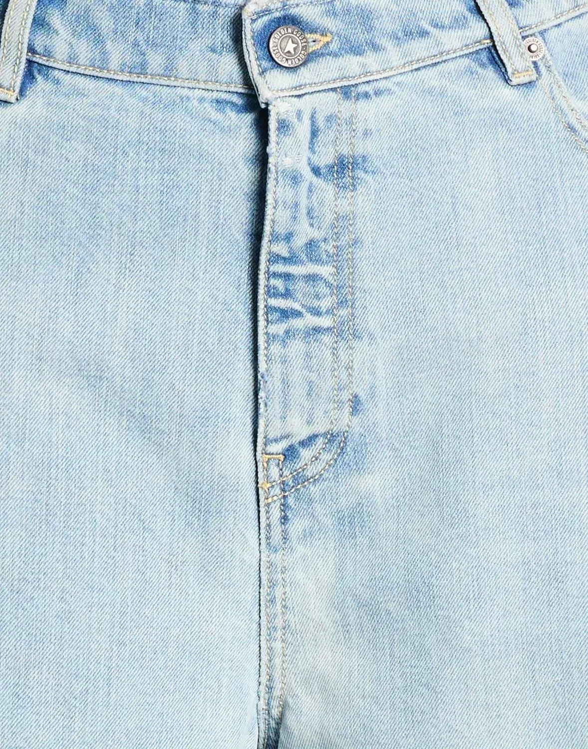 Джинсы wide-leg GOLDEN GOOSE синие — фото 4