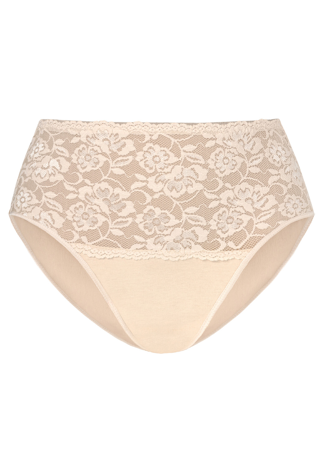 

Трусы Teyli Hohe Taille Baumwoll mit floraler Spitze Violetta, бежевый