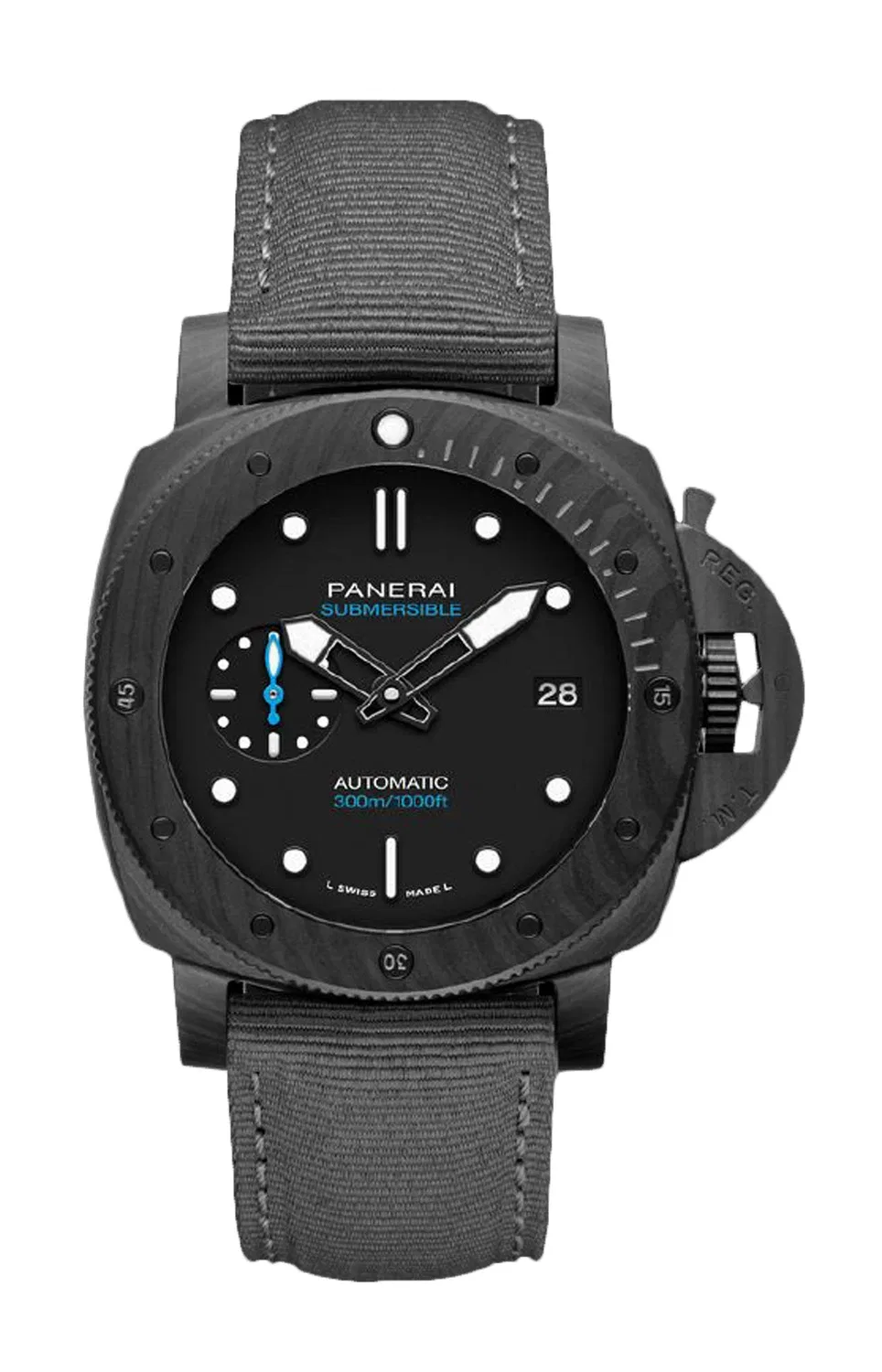 SUBMERSIBLE CARBOTECH 42 ММ - ДВОЙНОЙ РЕМЕШОК - PAM01592 PANERAI, золотой — фото 2