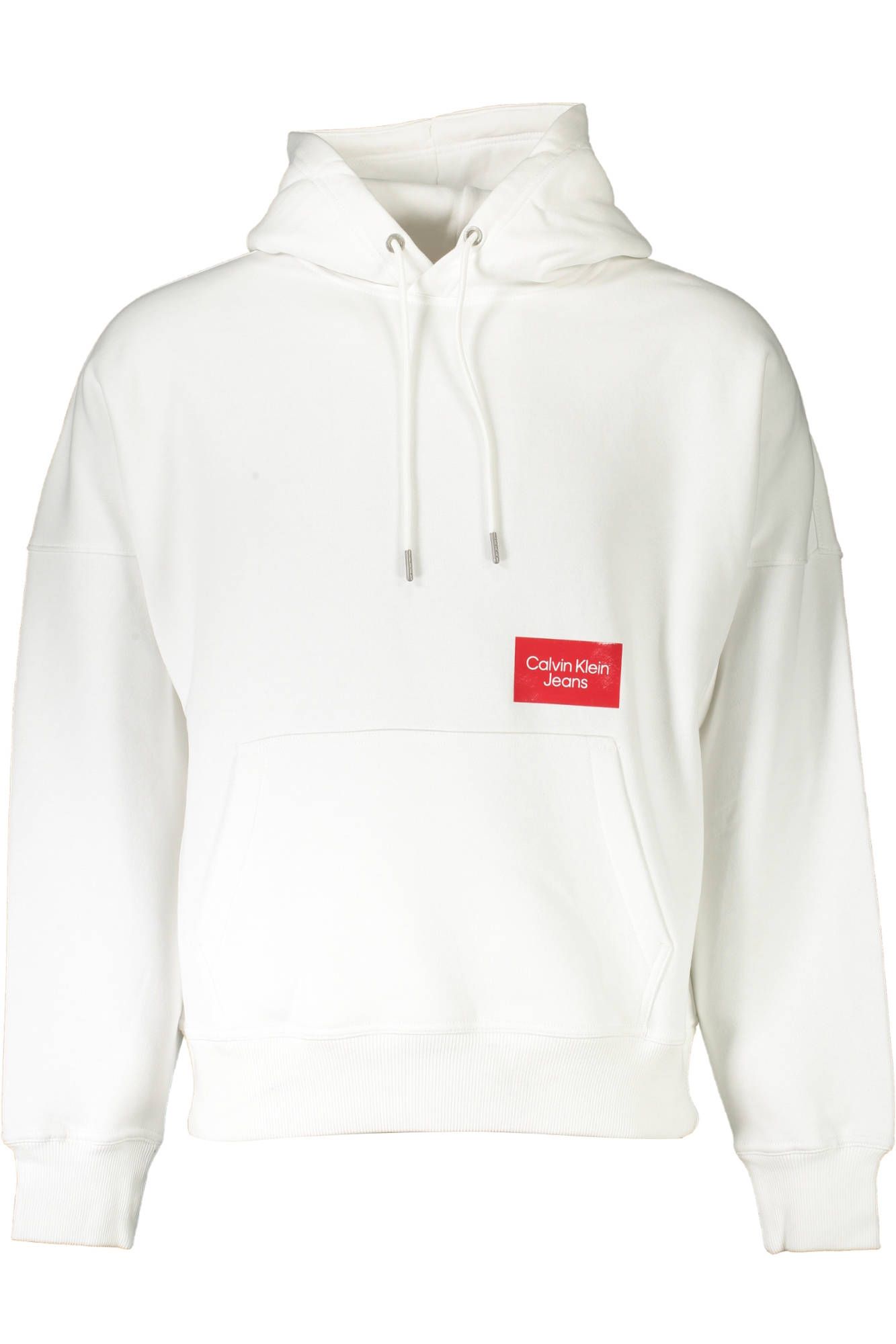 

Белый хлопковый мужской свитер Calvin Klein