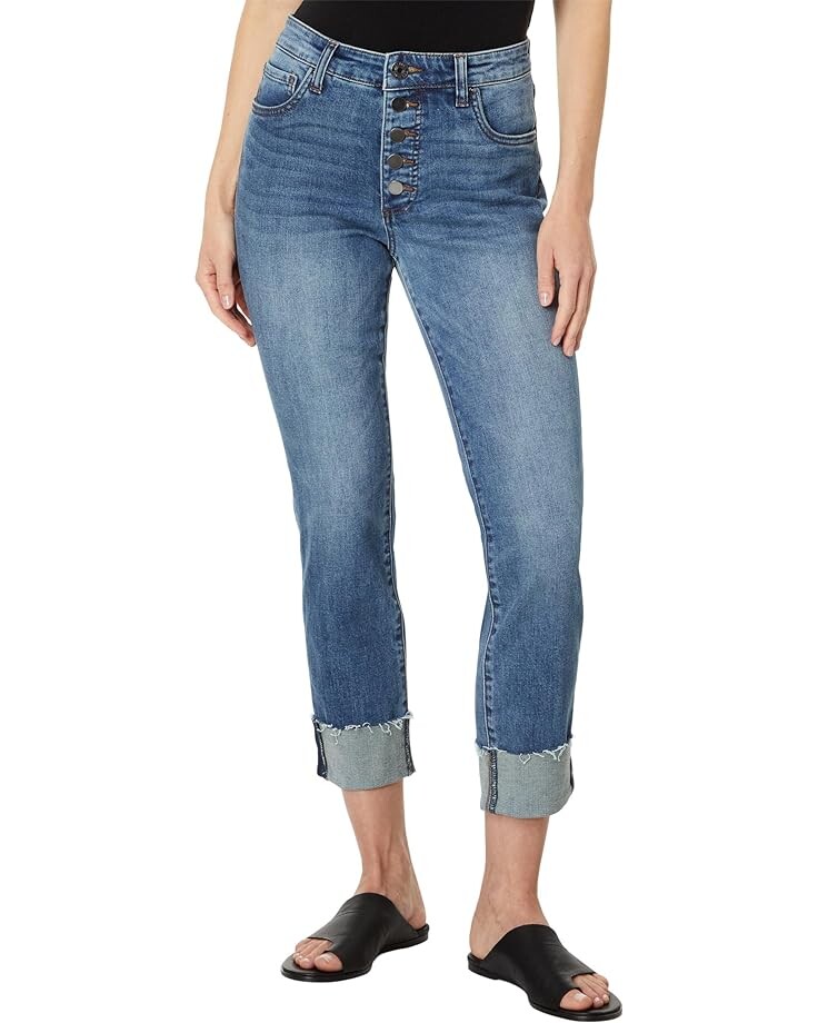 

Джинсы KUT from the Kloth Catherine High Rise Fab Ab Boyfriend, цвет Authenticity