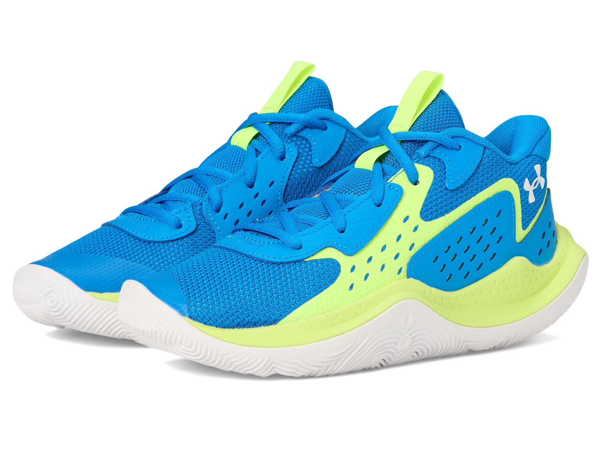 

Кроссовки Under Armour Kids Jet '23 Basketball Shoe, Photon Blue/High-Vis Yellow/WhiteSee Less