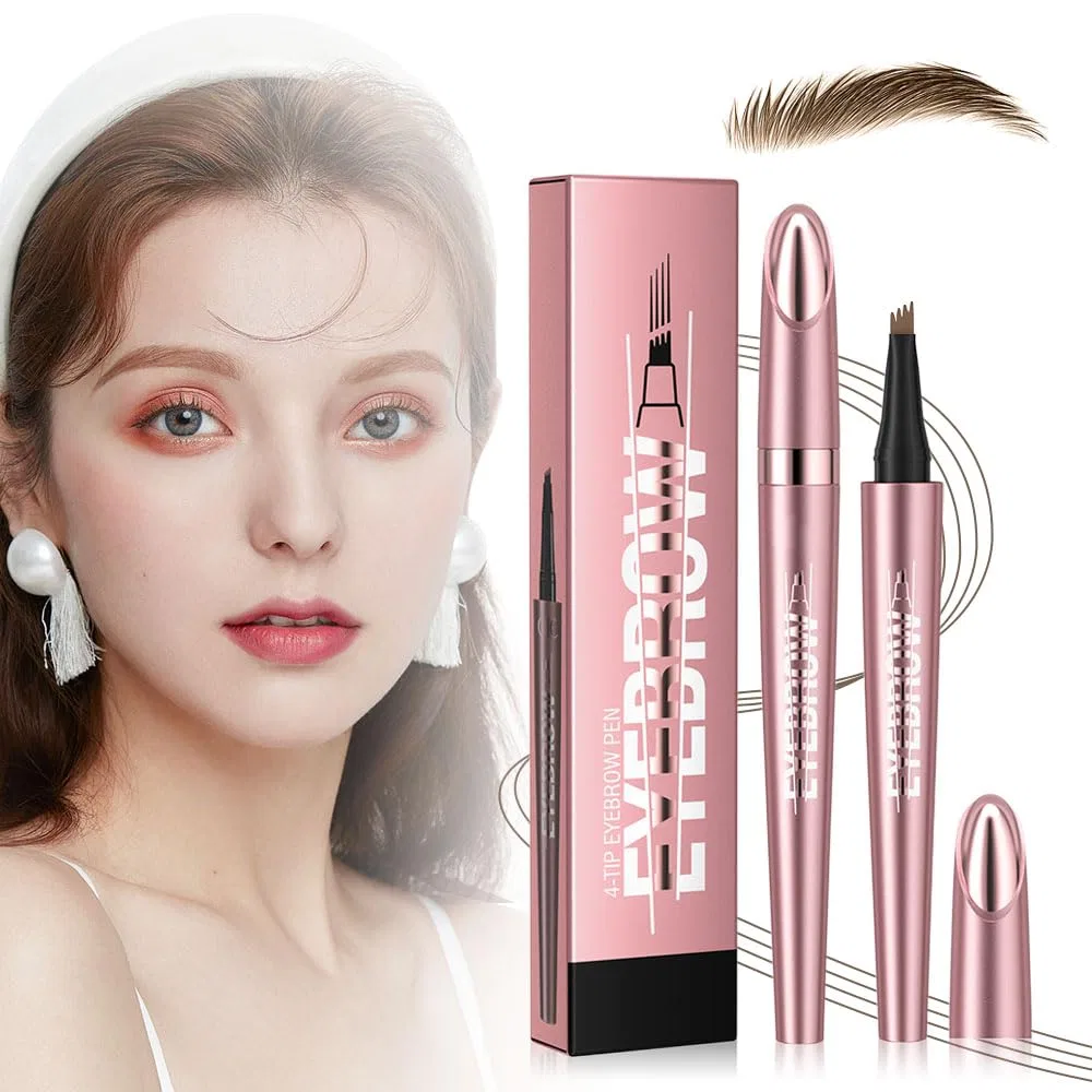 Водостойкий карандаш для бровей 3D Microblading с 4 наконечниками Generisch, Dark Brown