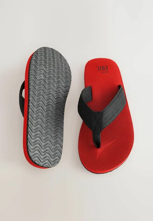 Сандалии-вьетнамки Regular fit edit flip flops Next, красный — фото 3