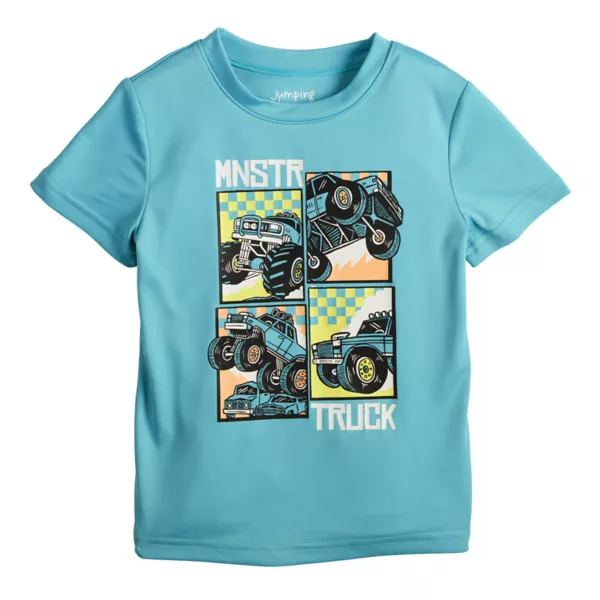 

Футболка с адаптивным принтом для мальчиков 4–12 лет Jumping Beans, цвет blue monster truck