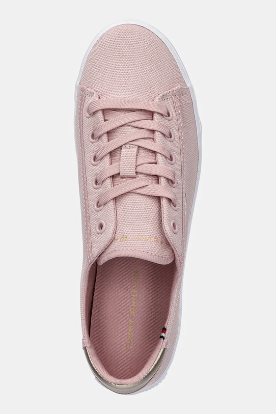 Кроссовки Vulc Canvas на шнурках Tommy Hilfiger, розовый — фото 4