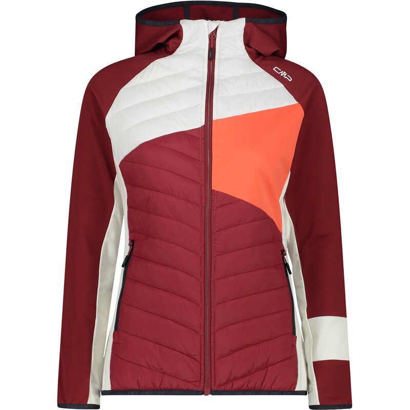 

Толстовка с капюшоном, женская куртка, гибрид с фиксированным капюшоном Cmp, цвет granata