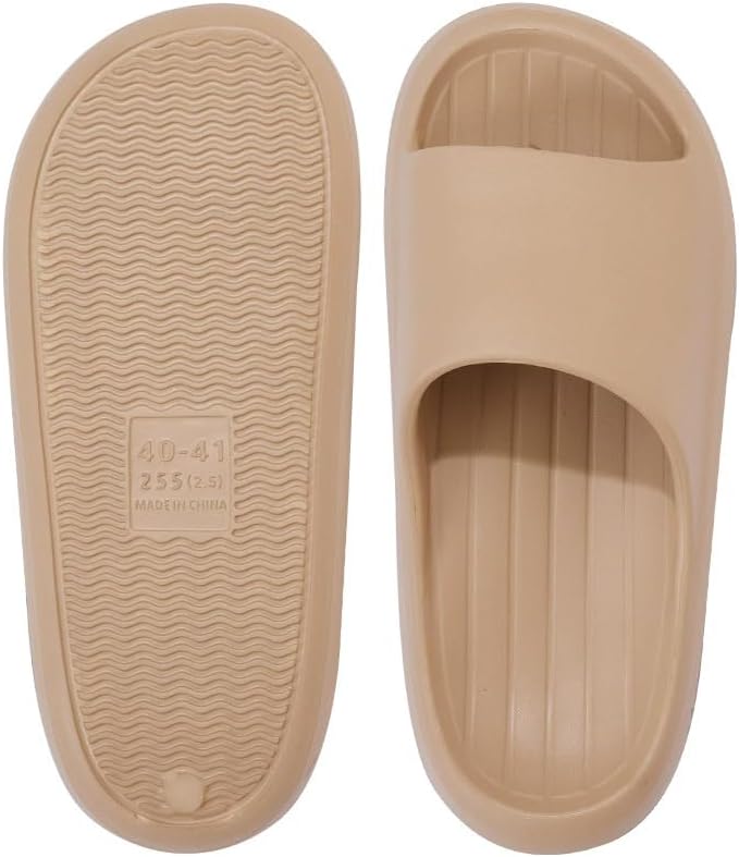 

Женские и мужские шлепанцы EDOSIR с облачным эффектом для душа и дома, большие размеры, хаки