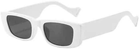 

Винтажные квадратные солнцезащитные очки для женщин, ретро-очки маленького прямоугольного размера, женские сексуальные оранжевые очки для мужчин MTZJH, White-black