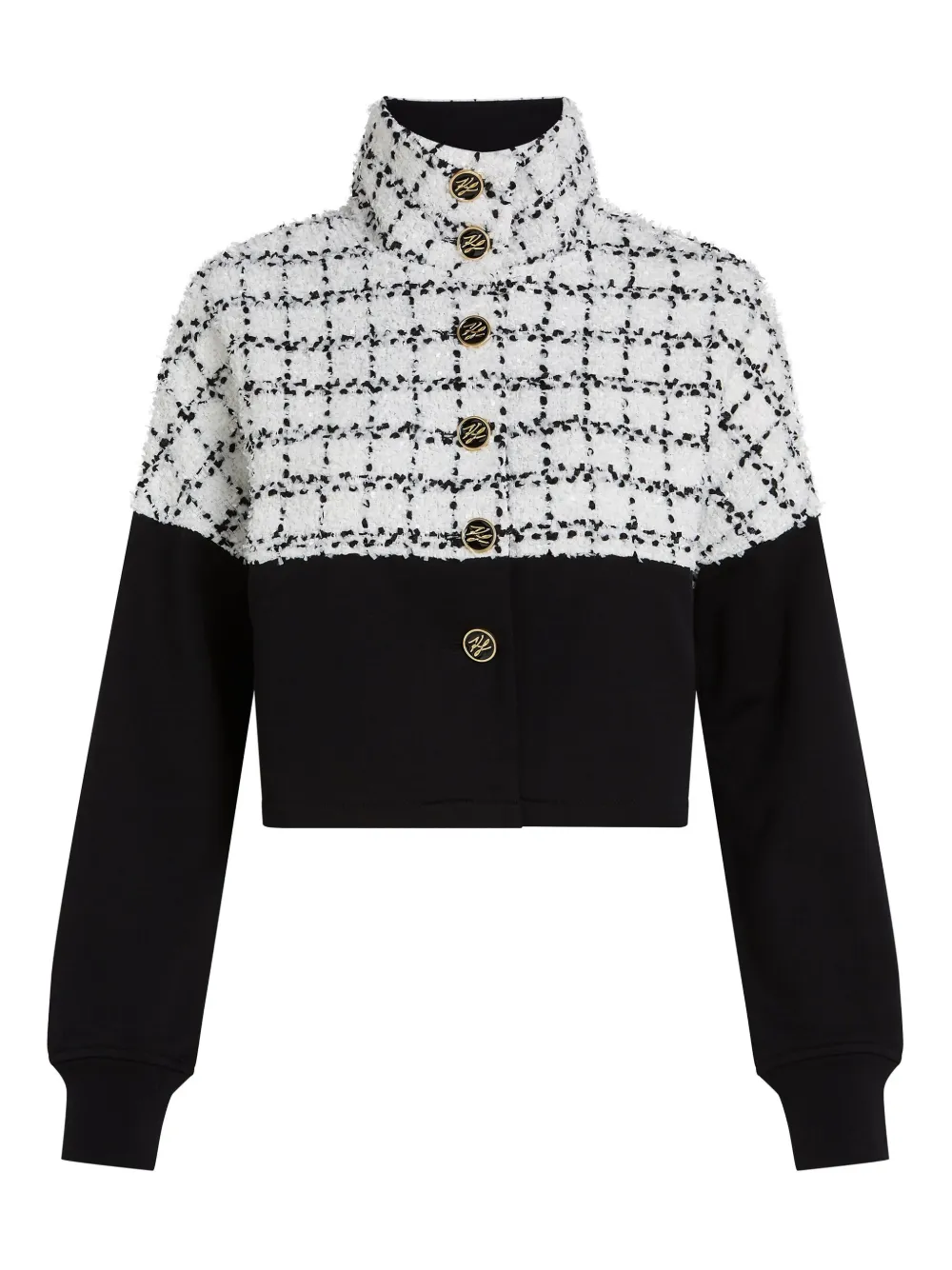 

Куртка из ткани букле KARL LAGERFELD, черный