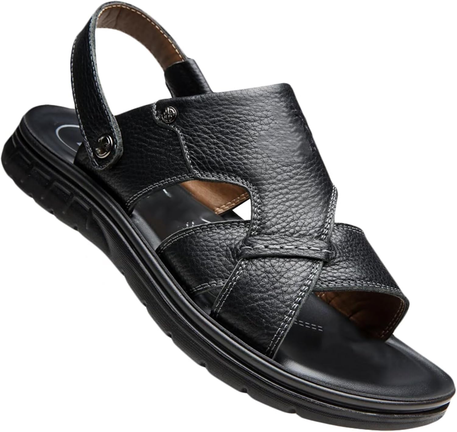 

Мужские сандалии пляжные тапочки для ходьбы кожаные туристические сандалии летняя обувь для улицы Hnvavq, A