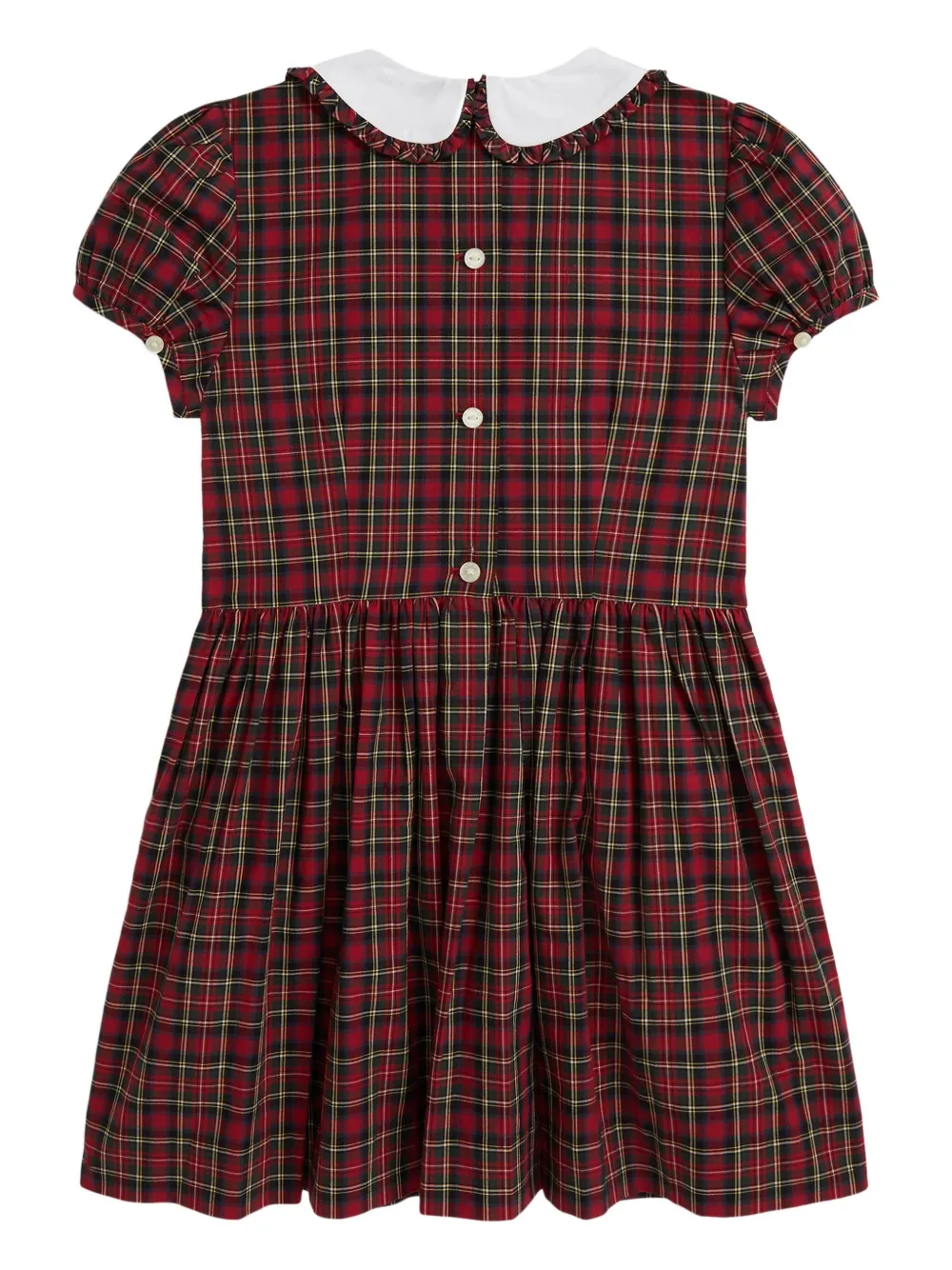

Клетчатое платье с короткими рукавами POLO RALPH LAUREN KIDS, красный