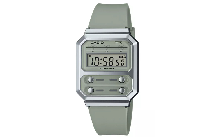 

Унисекс часы EDIFICE Green A100WEF-3A CASIO