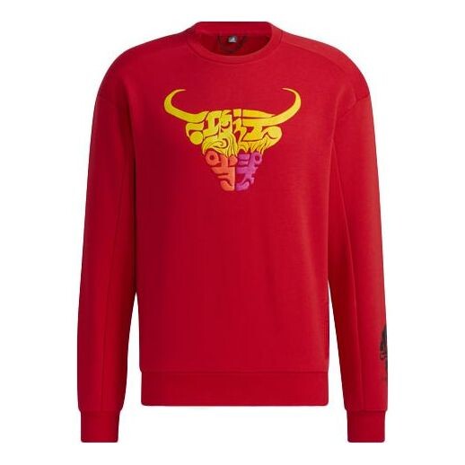 

Толстовка adidas Cny Sweat Casual Sports Round Neck Pullover Red, красный