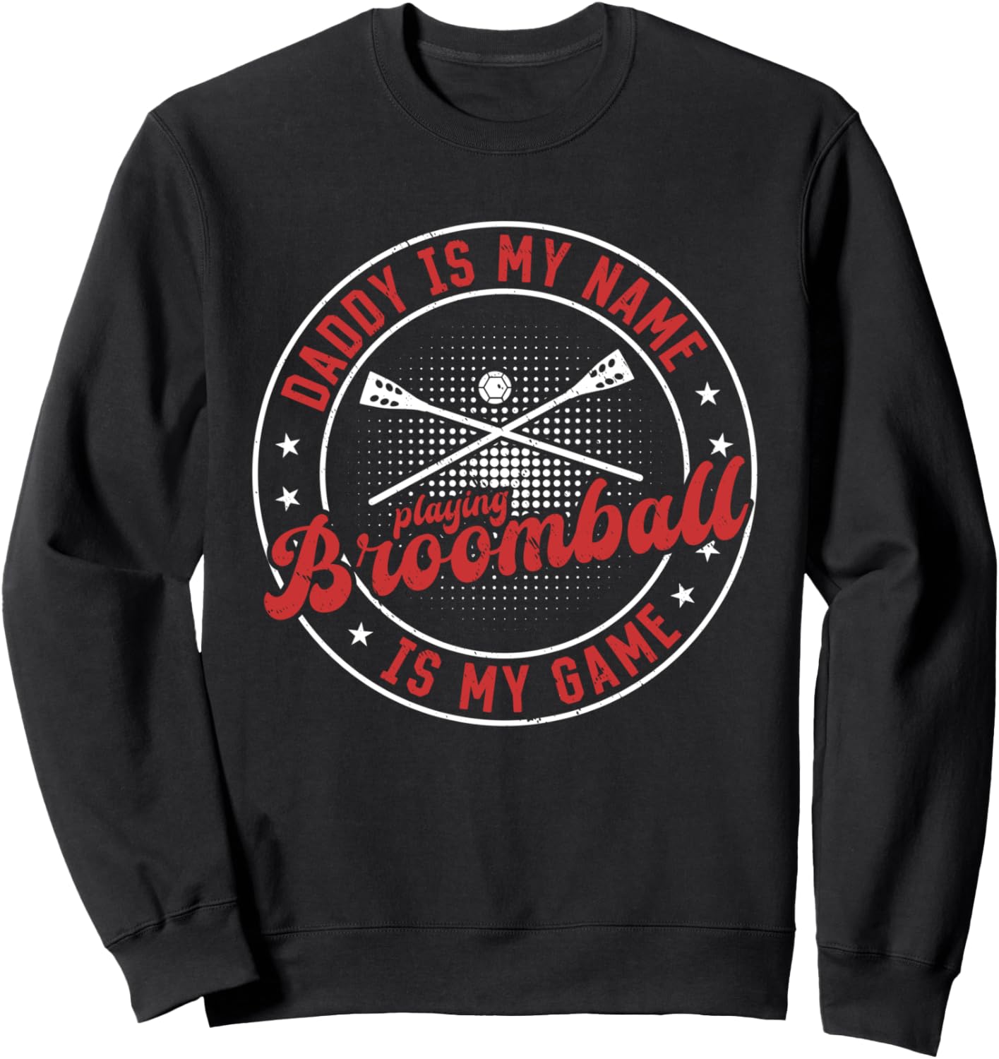 

Толстовка Broomball Daddy Broomball Player Dad Broomball Sport Broomball Daddy, черный