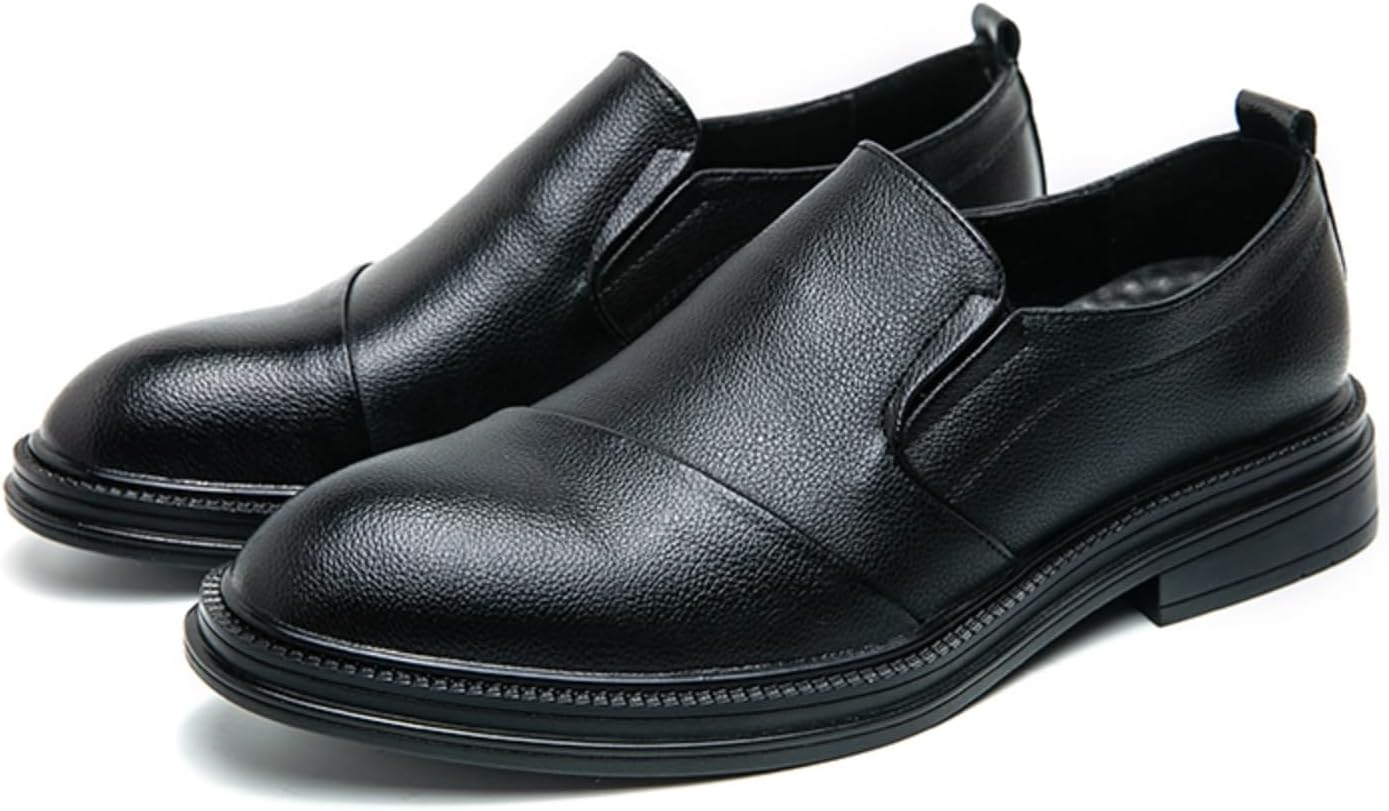 

Мужские двухцветные лоферы из лакированной кожи, стильная обувь на каждый день с тиснением, удобная формальная обувь для свадеб и бизнеса Aokisx, черный