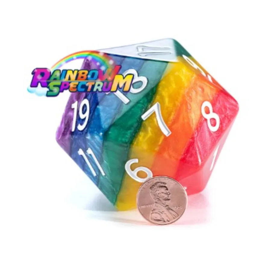 

Epic Die, 58 мм — Радужный спектр, Miscellaneous Dice & Accessories (Gate Keeper Games)