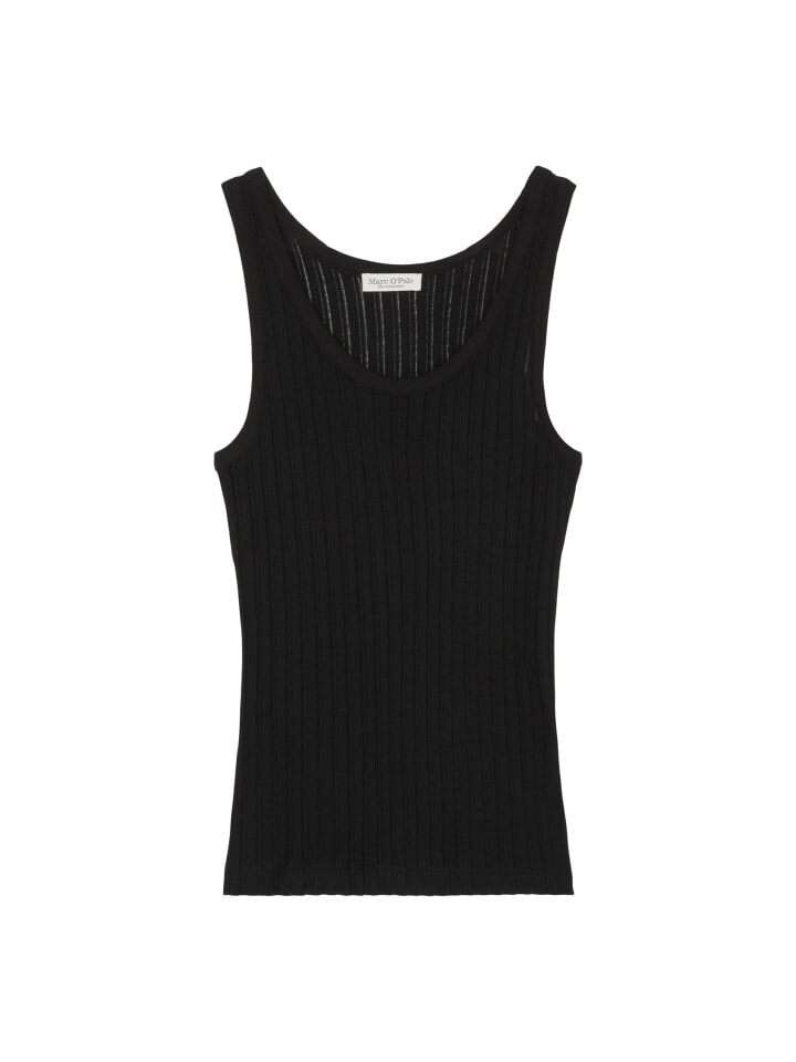 

Топ Marc O'Polo Pointelle Tank regular, черный