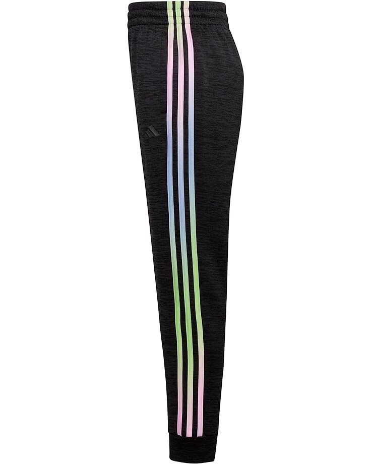 

Брюки Adidas 3-Stripes Game&Go Poly Melange Fleece Joggers Gradient, цвет Black/Color