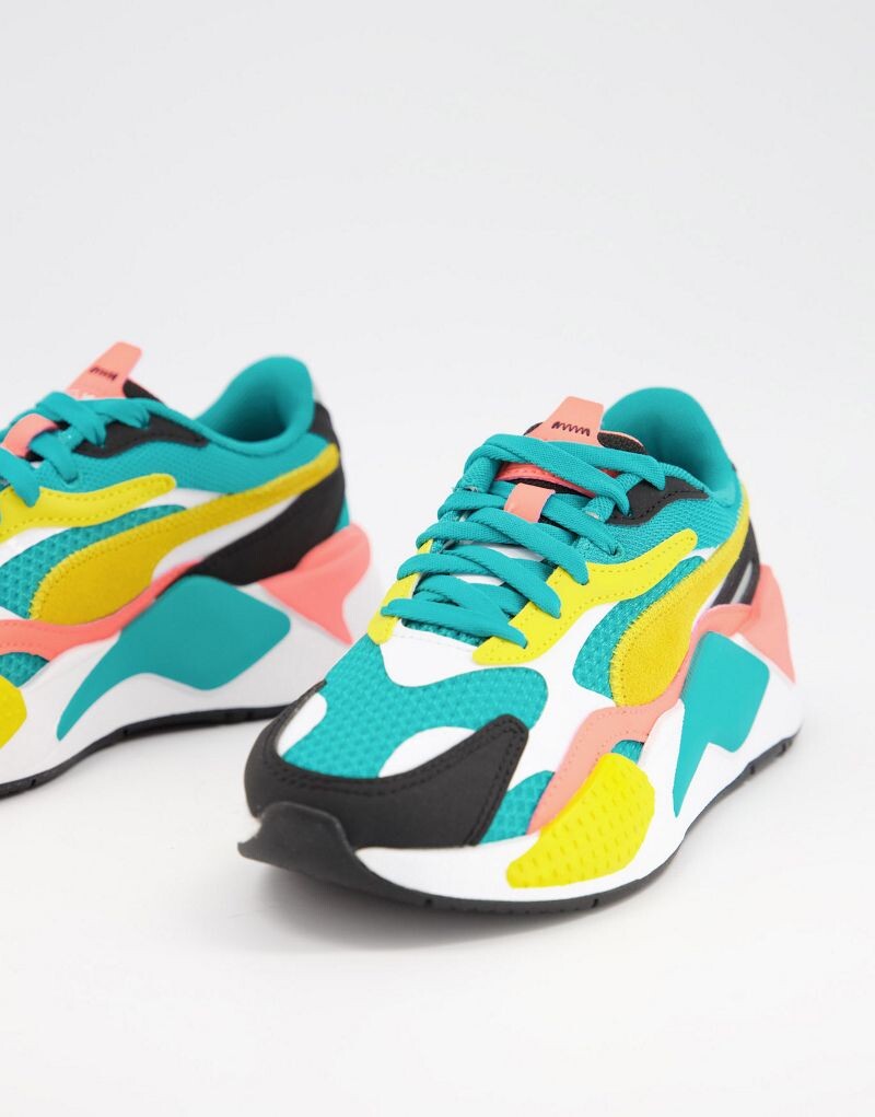 

Бирюзовые кроссовки Puma RS-X3, Зеленый, Бирюзовые кроссовки Puma RS-X3