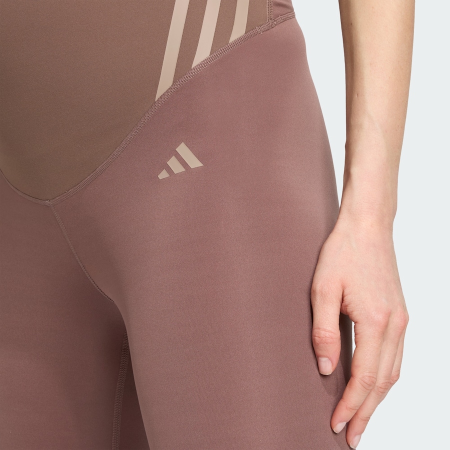 Узкие спортивные брюки ADIDAS PERFORMANCE Optime Essentials, коричневый — фото 4