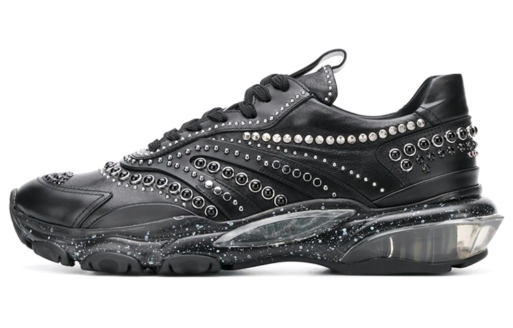 

Valentino Низкие спортивные повседневные кроссовки Bounce, черные, мужские