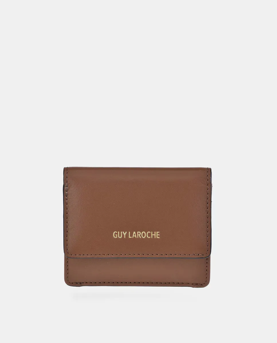 

Женский кошелек для карт на кожаной молнии Guy Laroche, цвет Marrón claro