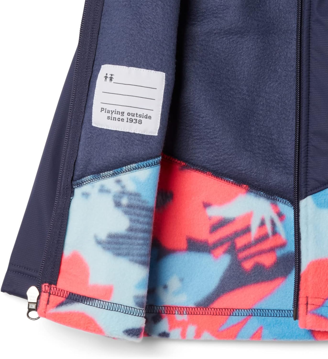 Columbia детская толстовка Steens Mountain Overlay Hoodie, Nocturnal Scraptanical/Nocturnal — фото 3