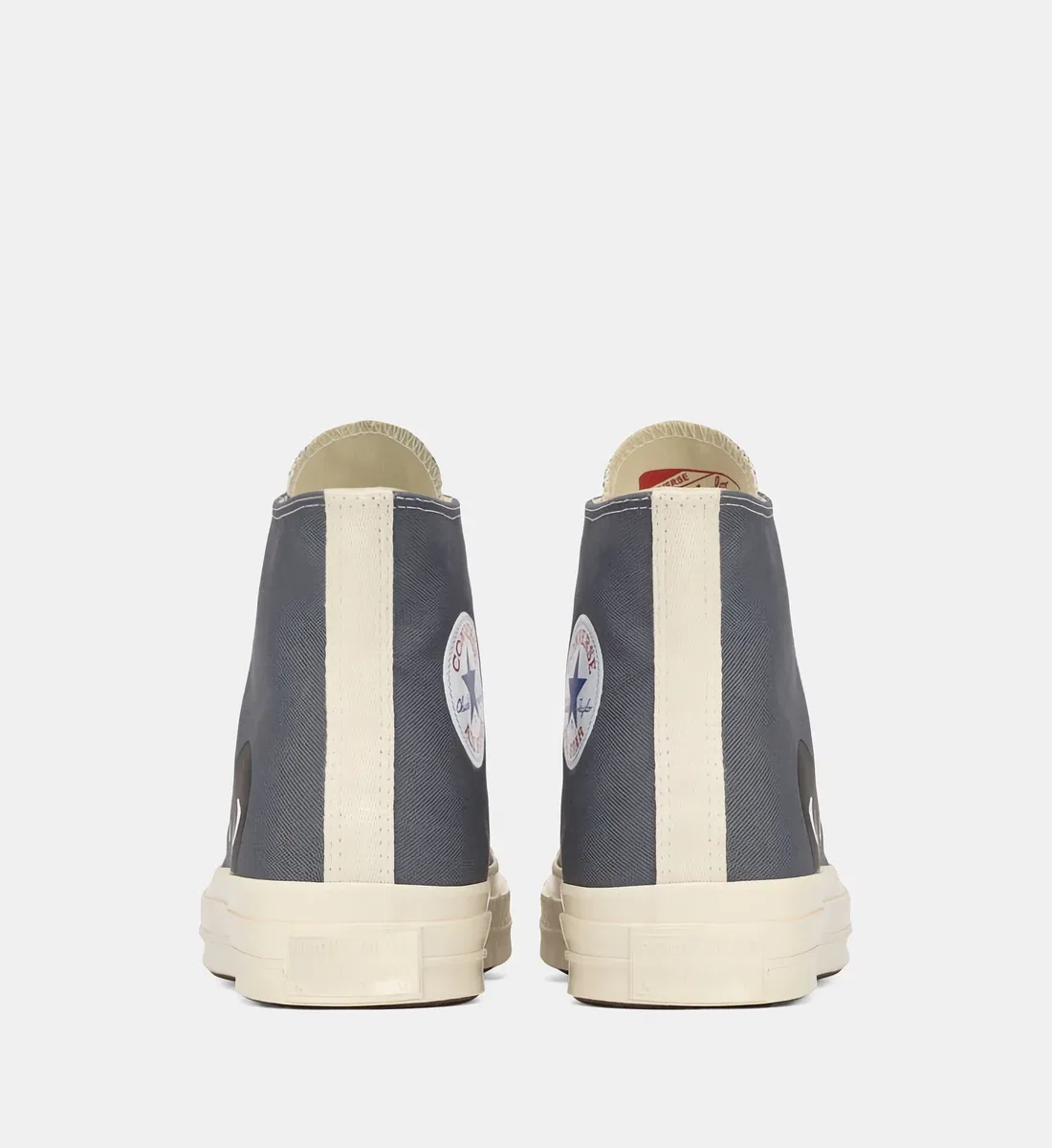 Высокие кеды Comme Des Garçons Play x Converse из хлопка, серый — фото 3