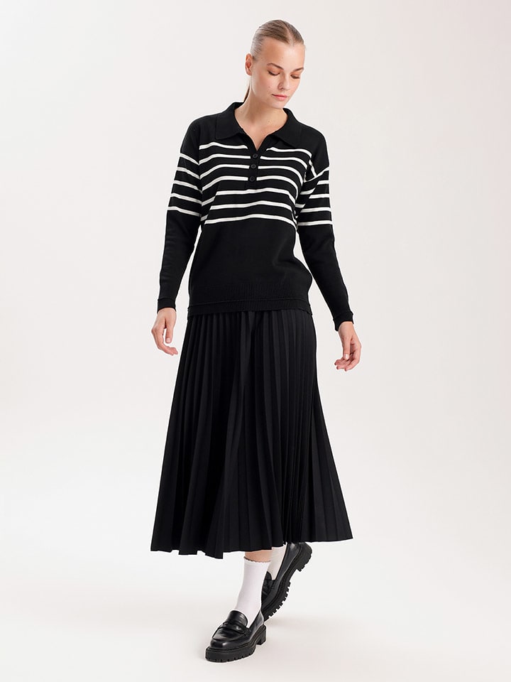 

Пуловер BGN Pullover, черный/белый