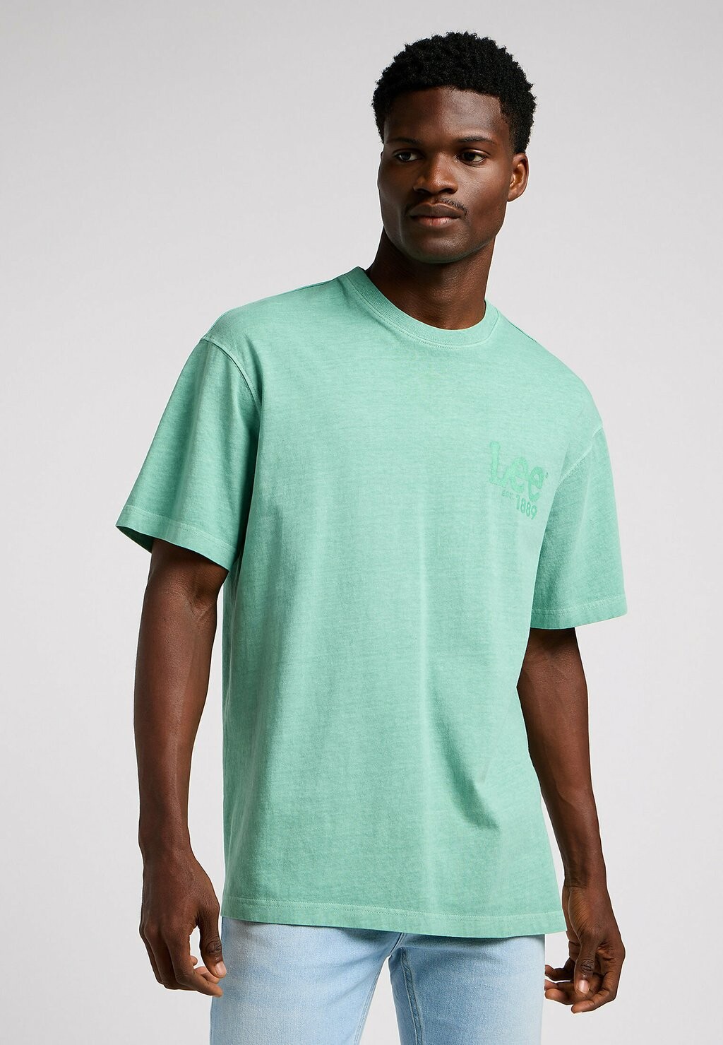 

Футболка с принтом LOOSE LOGO Lee, цвет mottled green