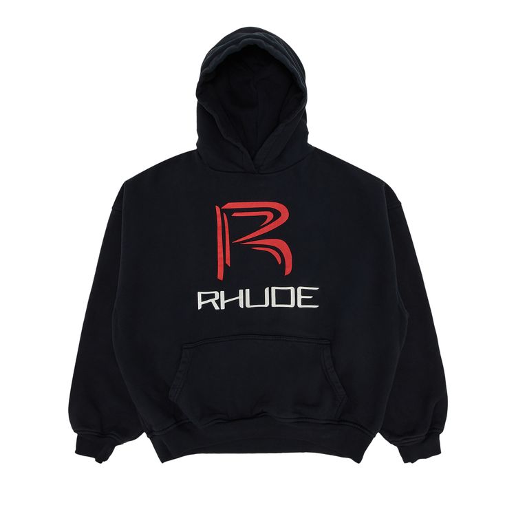 

Худи Rhude Circuit Logo Hoodie 'Vintage Black', черный
