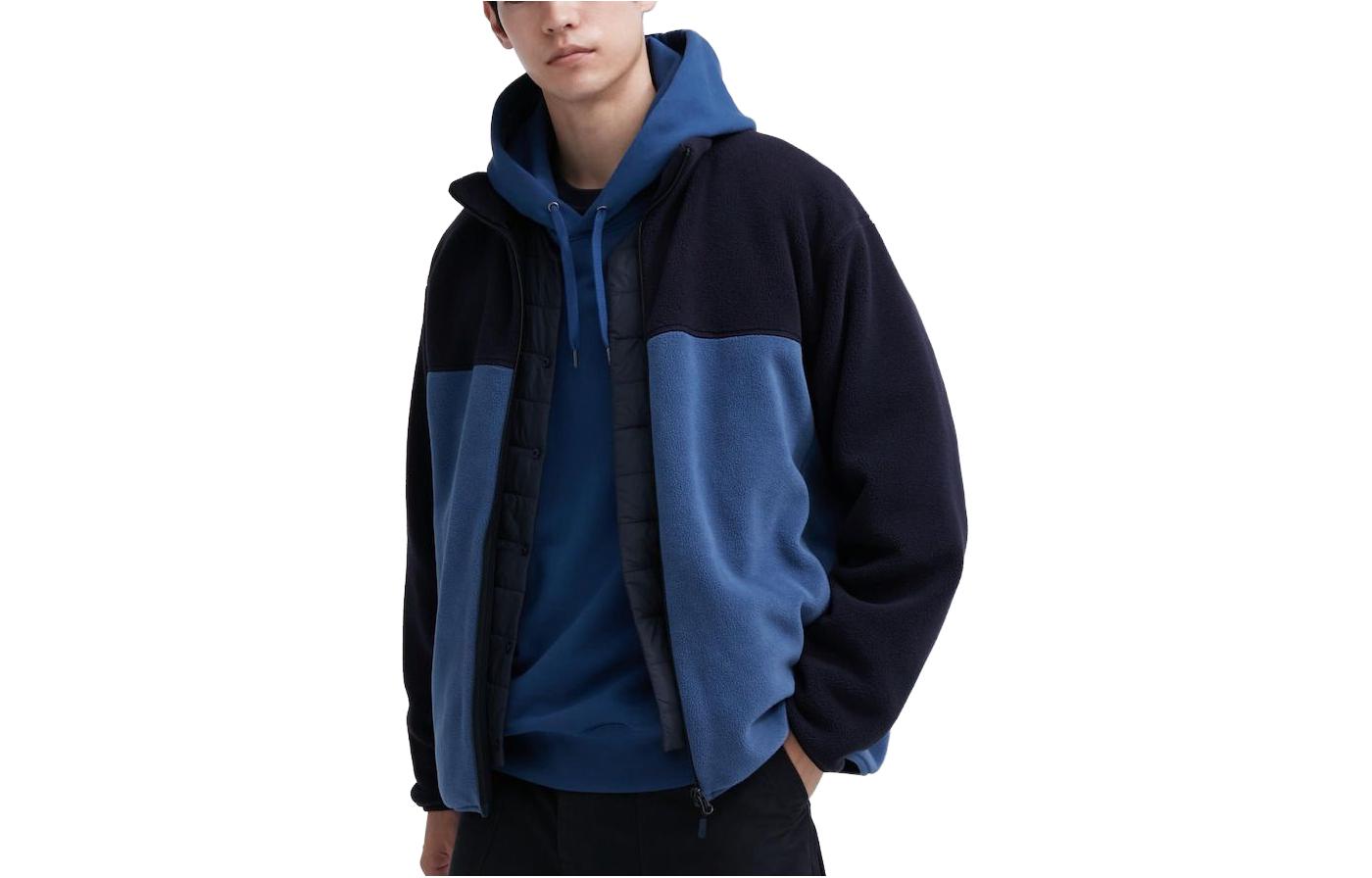 

UNIQLO Вельветовое пальто унисекс синий, Blue