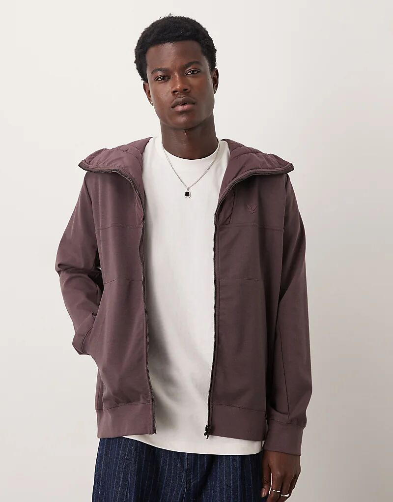 

Комбинированная куртка Lyle & Scott в цвете эспрессо