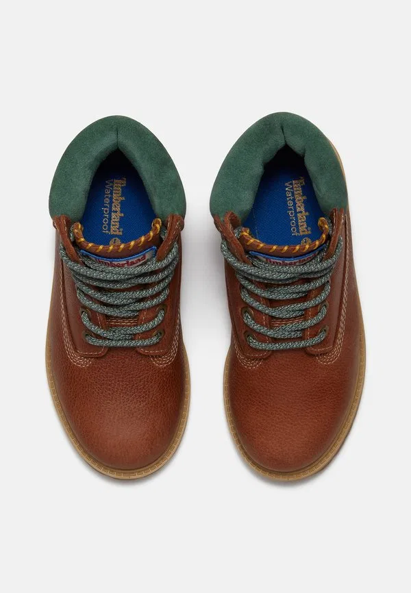 6-Дюймовые водонепроницаемые ботинки на шнуровке, детские туфли Timberland, Rust Full Grain — фото 3