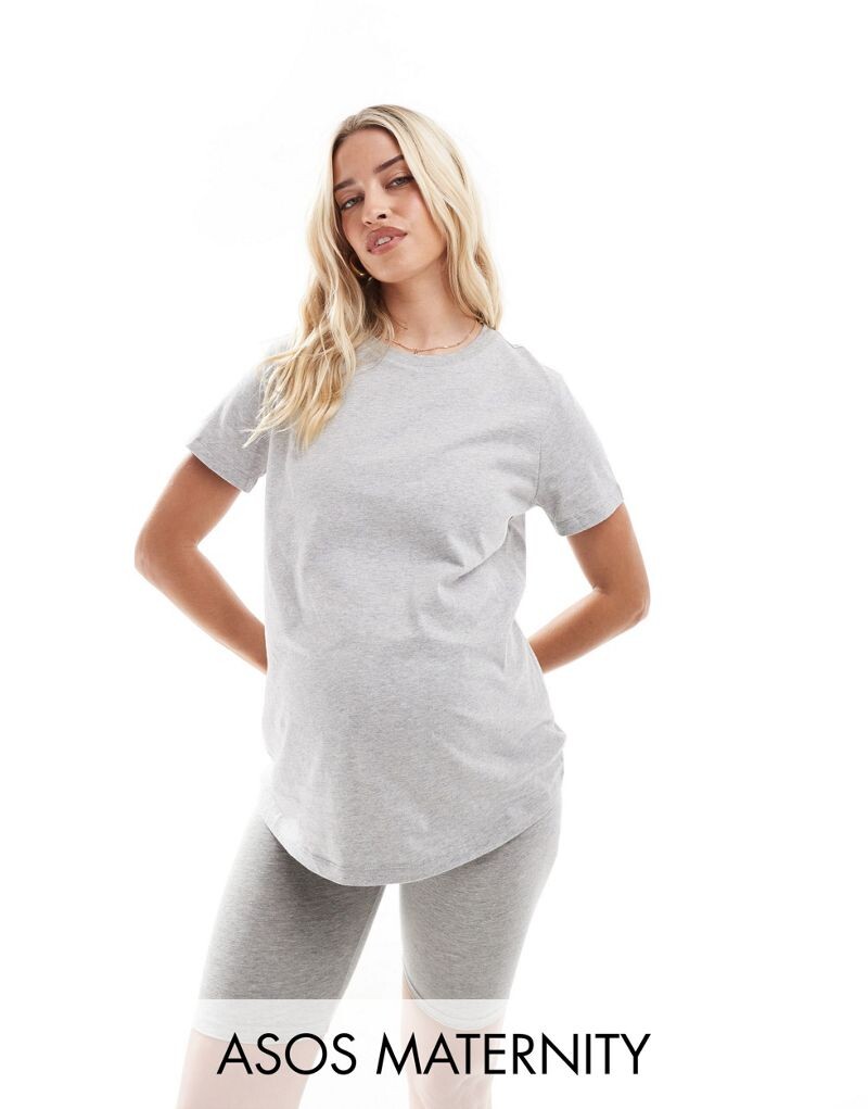 

Комплект футболок с круглым вырезом из смесового хлопка ASOS DESIGN Maternity Ultimate - МУЛЬТИ