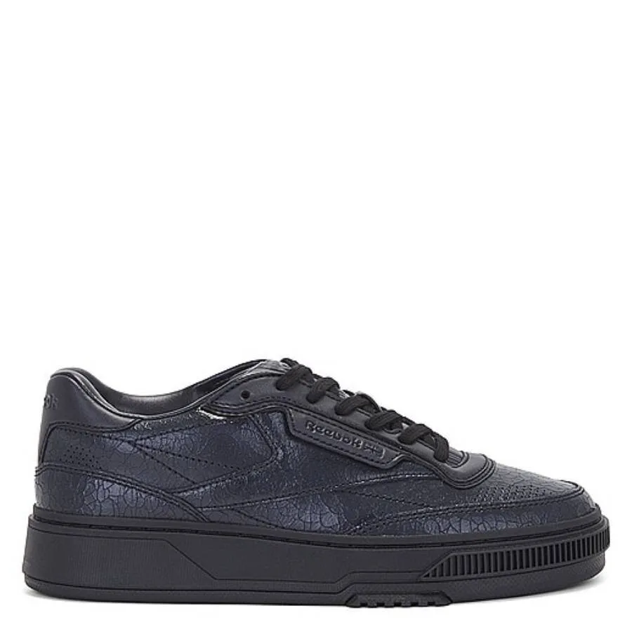 Кроссовки Reebok Club C LTD из потрескавшейся кожи, черный