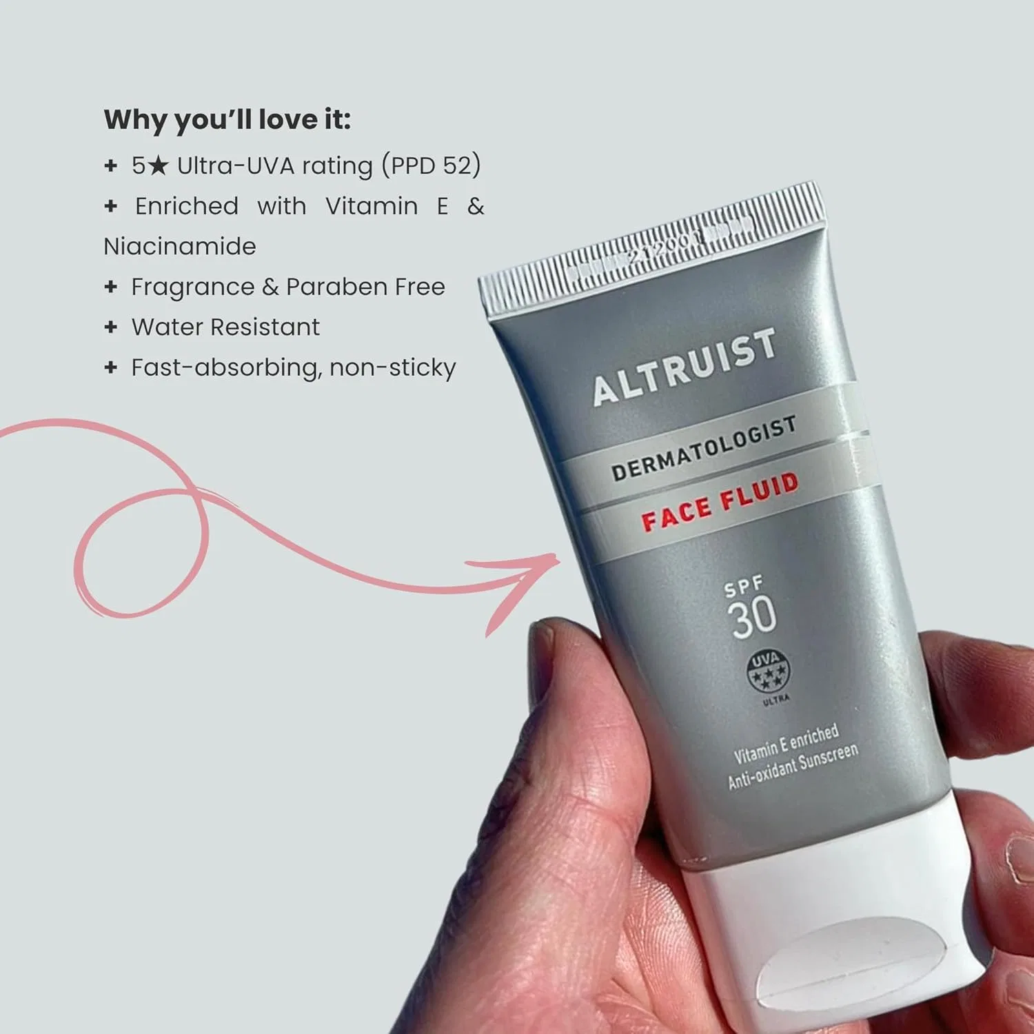 Солнцезащитный флюид для лица SPF 30 от Altruist Altruist — фото 4