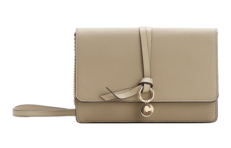 

Сумка Chloe Leather Chain через плечо женская травянисто-зеленая Chloé
