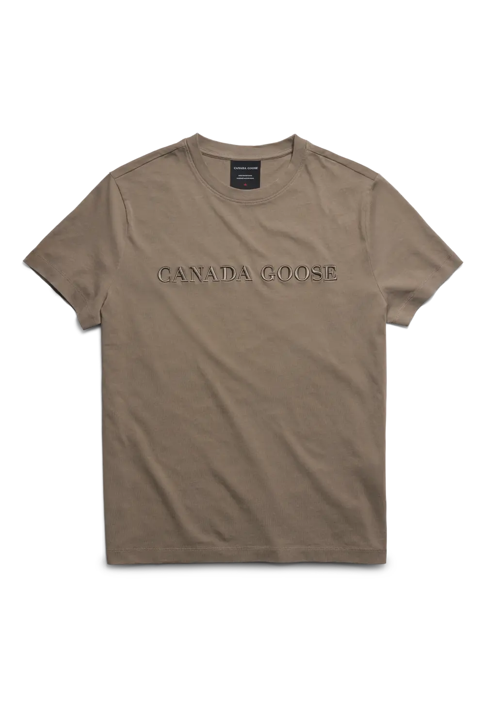 Футболка Canada Goose Emersen Embroidered Crewneck T-Shirt, Taupe Grey — фото 3