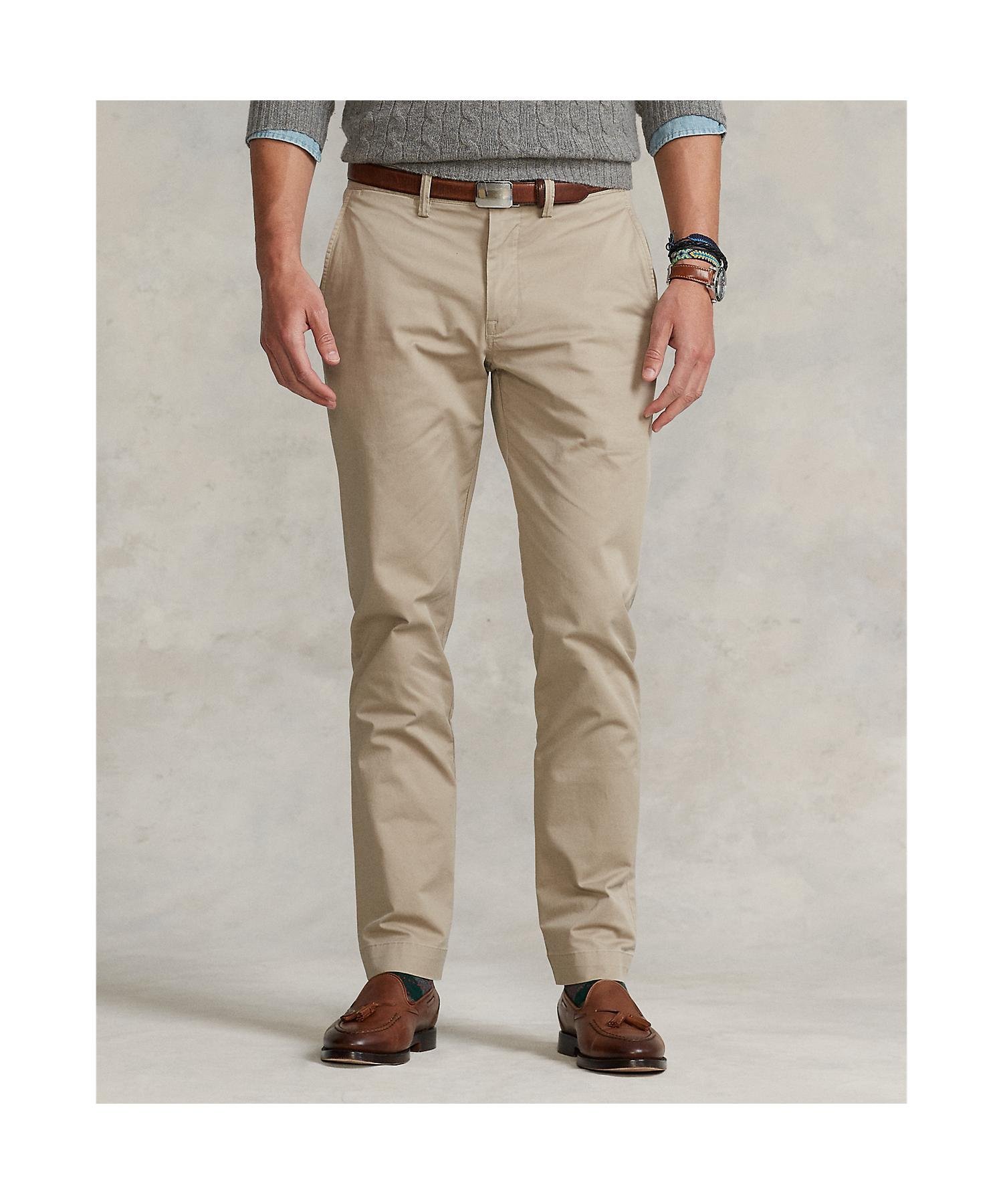 Эластичные брюки-чиносы прямого кроя Polo Ralph Lauren, 270 Brown — фото 3