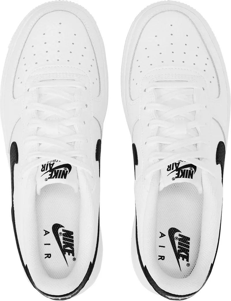 Детские кроссовки Nike Air Force 1 для начальной школы, белый/черный — фото 4