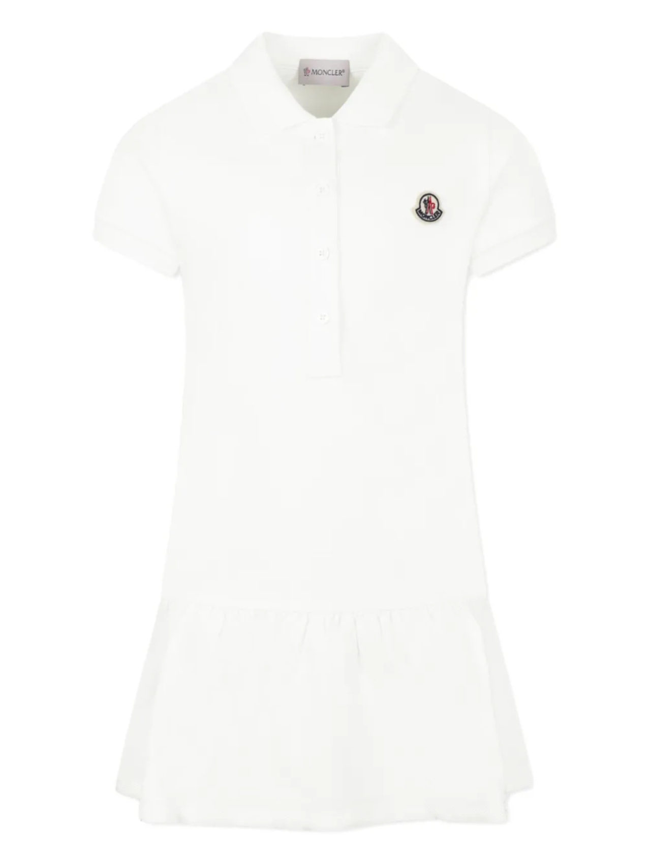 

Платье-поло Moncler Enfant из пике, белый
