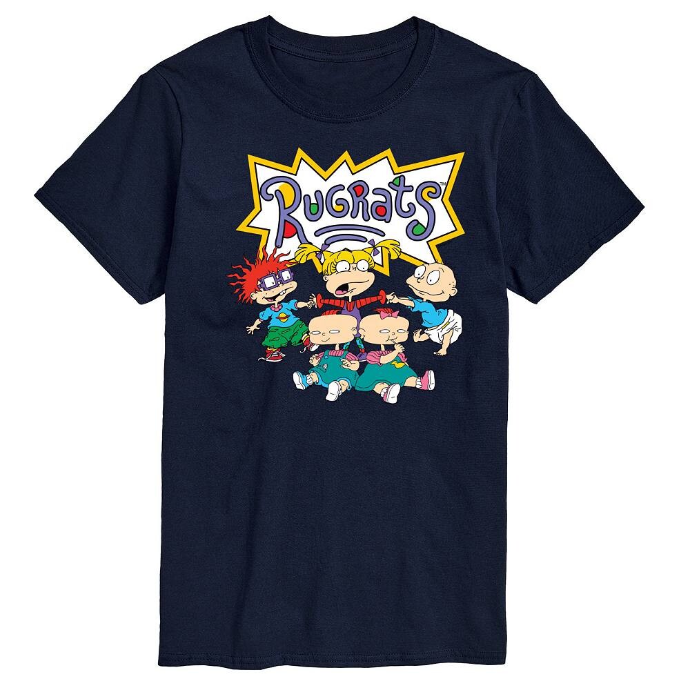 

Мужская футболка с рисунком Rugrats Group Shot Nickelodeon, темно-синий