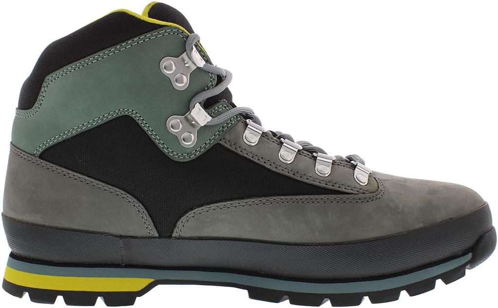 Timberland мужские кожаные зимние ботинки Euro Hiker, Medium Grey/Black/Grey — фото 2