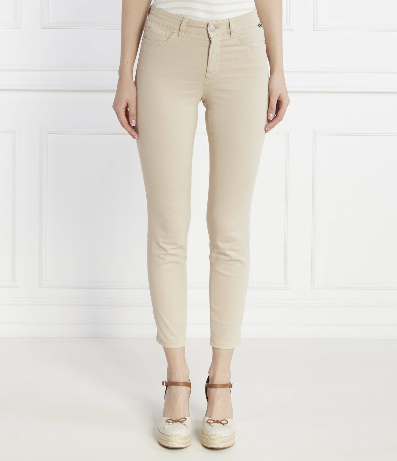 

Джинсы Marc Cain Slim Fit regular waist, бежевый