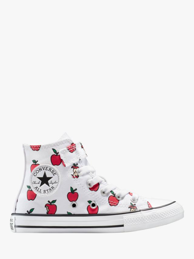 

Детские кроссовки Chuck Taylor All Star Hi-Top Apple Converse, White/Red/Black