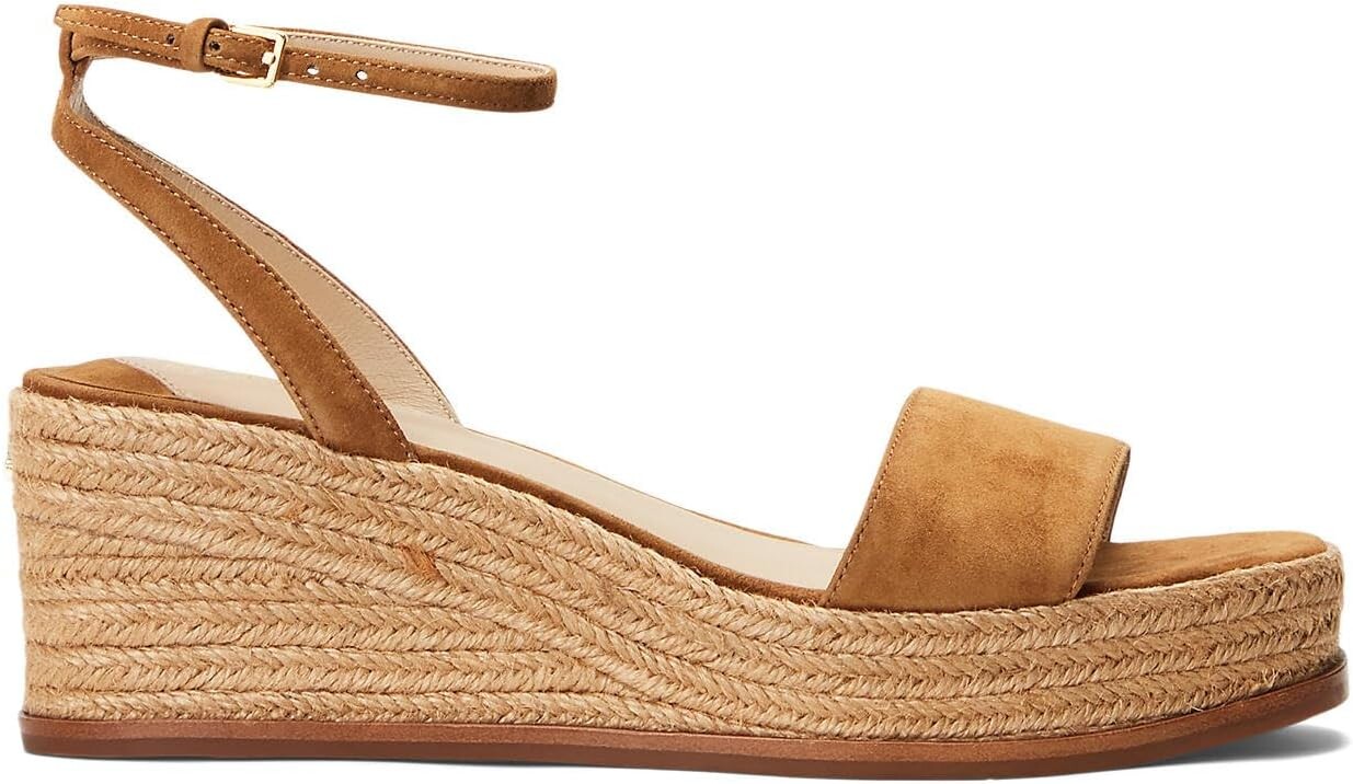 Босоножки Leona Suede Espadrille LAUREN Ralph Lauren, цвет Whiskey — фото 3