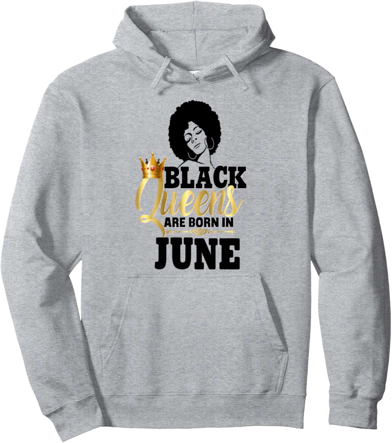

Худи Black Queens Born June Birthday Girl Melanin Afro Diva June Birthday Girl Tees Nyc For Black Women, серый