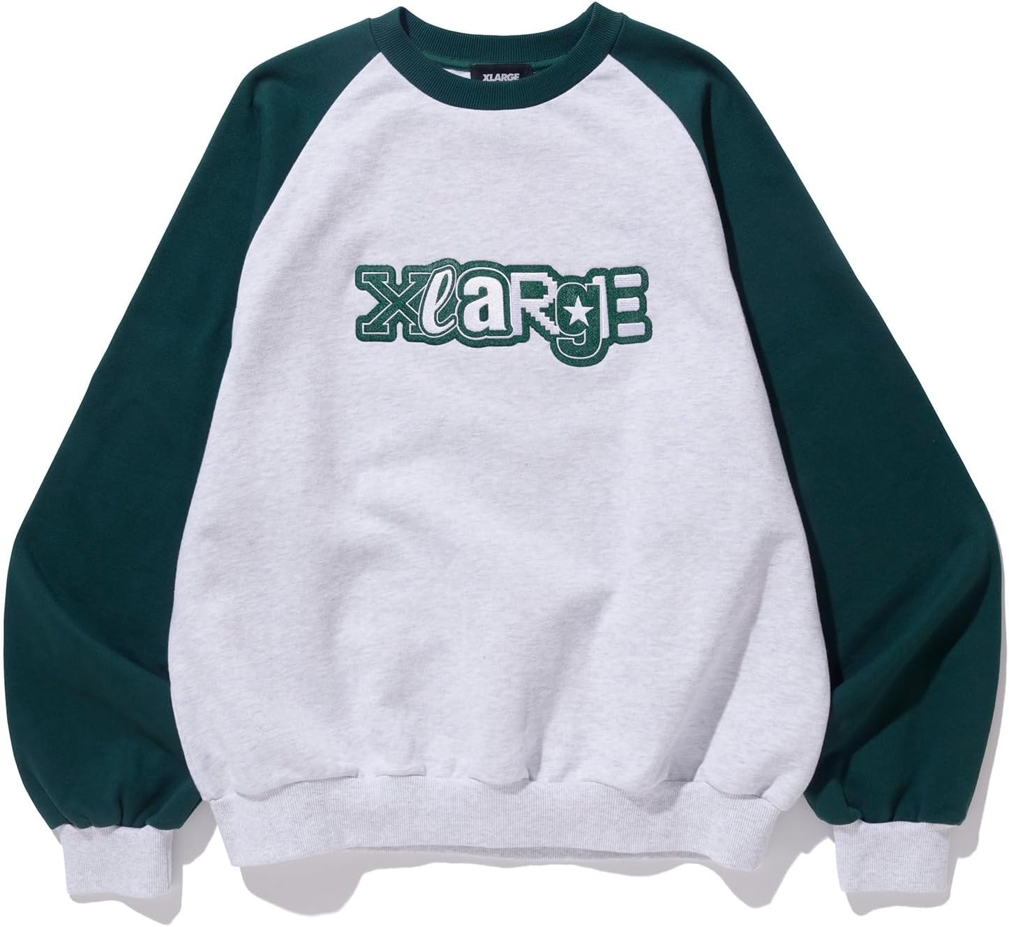 

Мужская толстовка с круглым вырезом и рукавами реглан размера XL Xlarge, зеленый